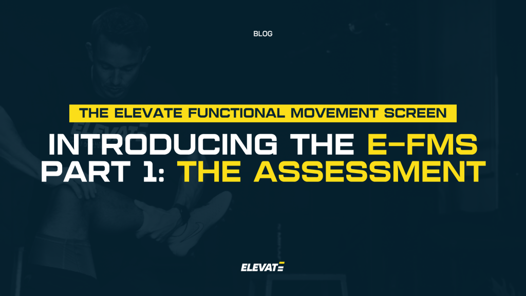 Introducing the E-FMS (Elevate Functional Movement Screen) Part 1: The Assessment